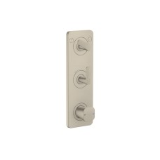 Термостат Axor Citterio C Cubic cut 380/120 для 2-х споживачів, Brushed Nickel (49701820)