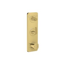 Термостат Axor Citterio C Cubic cut 380/120 для 2-х споживачів, Polished Gold Optic (49701990)