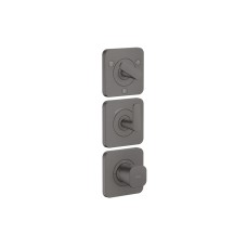Термостат Axor Citterio C 380/120 для 3-х споживачів, Brushed Black Chrome (49710340)