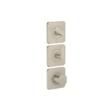 Термостат Axor Citterio C 380/120 для 3-х споживачів, Brushed Nickel (49710820)
