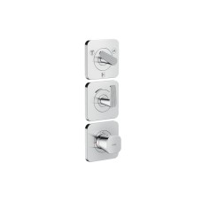 Термостат Axor Citterio C Cubic cut 380/120 для 3-х споживачів, Chrome (49711000)