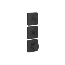 Термостат Axor Citterio C Cubic cut 380/120 для 3-х споживачів, Matt Black (49711670)