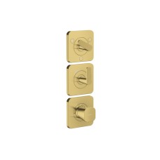 Термостат Axor Citterio C Cubic cut 380/120 для 3-х споживачів, Polished Gold Optic (49711990)