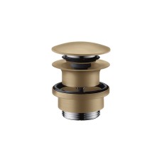 Донний клапан для умивальників з переливом AXOR push-open, Brushed Bronze (51300140)