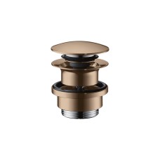 Донний клапан для умивальників з переливом AXOR push-open, Polished Red Gold (51300300)