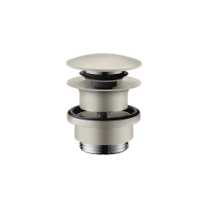 Донний клапан для умивальників з переливом AXOR push-open, Stainless Steel Optic (51300800)