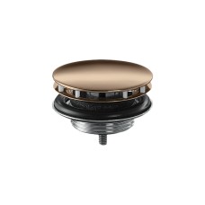 Донний клапан Axor з фіксованою кришкою, для умивальників, Polished Red Gold 51301300