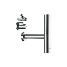 Сифон Axor Flowstar Design з кутовими кранами 3/8 для умивальника, Chrome 51304000