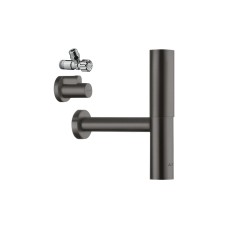Сифон Axor Flowstar Design з кутовими кранами 3/8 для умивальника, Brushed Black Chrome 51304340