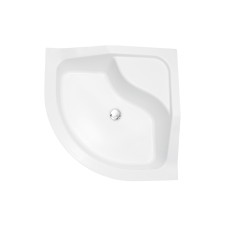 Піддон півкруглий OLIVER II 90x90x31,5 глибина 21, з сидінням + ноги