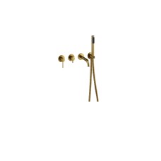 Змішувач до ванни на 4 отвори VEO золото брашоване