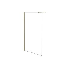 Кабіна walk in ECO-N GOLD 90x195 скло прозоре, профіль і тримач 120 см золото