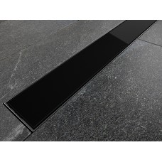 Лінійний душовий трап Virgo Black 70