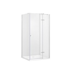 Кабіна квадратна PIXA 90x90x195 права: скло прозоре, профіль хром