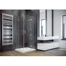 Кабіна квадратна VIVA 90x90x195 L/P, скло прозоре, профіль хромований