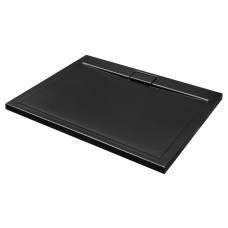 Піддон прямокутний AXIM UltraSlim 120х90 stone effect чорний + сифон