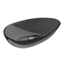 Умивальник на стільницю NEYA Carbon Grey 60х35 клік-клак хром