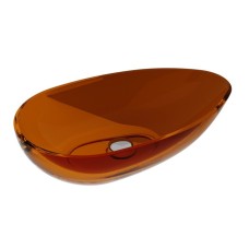Умивальник на стільницю NEYA Earth Rust 60х35 клік-клак хром