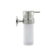 Дозатор для рідкого мила STARCK T підвісний Stainless steel Brushed, скло White Matt (0099357000)