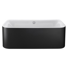 HAPPY D.2 Ванна вільностояча біла 180x80 см з панеллю Graphite Super Matt (700453800000000)