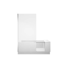 SHOWER+BATH Ванна з душовою шторкою 170x75 см White (700454000000000 )