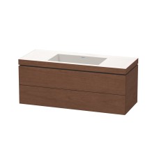 L-CUBE Комплект Тумба з умивальником 120х48 см (LC6929O1313) американський горіх
