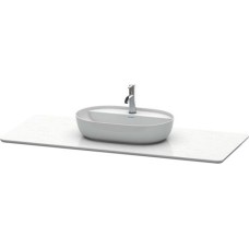 LUV Консоль для шафи кварцева 138.8x59.5 см без отвору під змішувач, White (LU946601717)