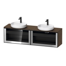 VITRIUM Консольна тумба під 2 умивальники 160х45,9 Walnut Dark (VT4794B2121000G)
