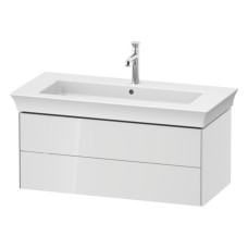 WHITE TULIP Тумба під умивальник 98,4x46 см дві шухляди (WT434208585) білий глянцевий