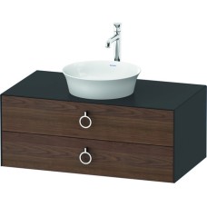WHITE TULIP Підвісна тумба під умивальник 100х55 см (WT4991077580010) A. Walnut/Graphite Sat Mat