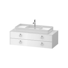 WHITE TULIP Консольна тумба під умивальник 130х55 см (WT4992M85850000) White High Gloss Lacquer