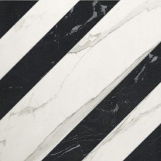 fLZJ ROMA RIGHE STATUARIO GRAFITE MATT 60х60 декор (плитка для підлоги і стін)