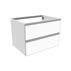 CUBIKA Підвісна тумба під умивальник 70x50x50 см на 2 шухляди, Bianco matt (CKD809LBK)