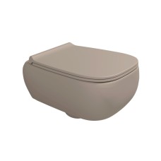 FLUO Унітаз підвісний goclean 54,5х41 Argilla (FU118GARG)