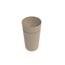 MONOTWIN SLIM Умивальник підлоговий D42 висота 90 см з боковим зливом, Argilla (MTC42PARG)