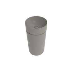 MONOTWIN SLIM Умивальник підлоговий D42 висота 90 см з боковим зливом, Cenere (MTC42PCEN)