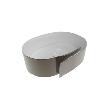 ROLL Умивальник накладний 56х42 см, платина (RL56LPLA)