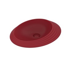 SPIRE Умивальник накладний 58 з рельєфним декором, Rosso Rubens (SP58DRRU)