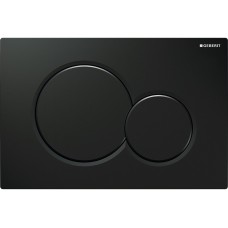 Кнопка змиву Sigma 01 подвійного змиву,  пластик, чорна (115.770.DW.5)