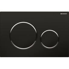 Кнопка змиву Sigma 20, чорний глянц/хром гл./чорний глянц (115.882.KM.1)