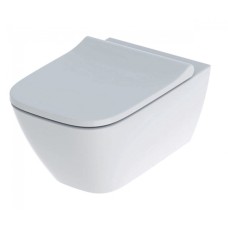 Унітаз підвісний SMYLE SQUARE RIMFREE + сидіння дюропластове (500.683.00.2)