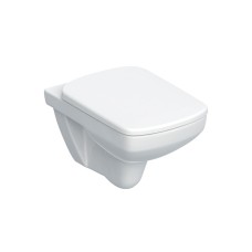 Унітаз підвісний SELNOVA SQUARE RIMFREE + сидіння дюропластове s/c (501.961.00.1)