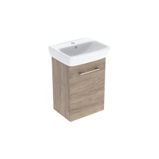 Тумба +  умивальник SELNOVA SQUARE, 45 см, горіх темний (502.748.00.1)