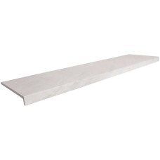WHITE STONE SQUARE STAIR TREAD 160х31.7 (сходинка)