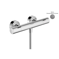 Змішувач з термостатом для душу Ecostat Fine, Brushed Black Chrome  (13324340)