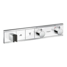 Термостат прихованого монтажу RainSelect на 2 клавіші, White/Chrome (15355400)