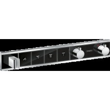 Термостат прихованого монтажу RainSelect на 4 клавіші, Chrome/Black (15357600)