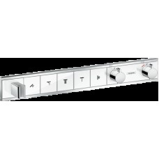 Термостат прихованого монтажу RainSelect на 5 клавіш White/Chrome (15358400)