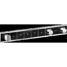 Термостат прихованого монтажу RainSelect на 5 клавіш Black/Chrome (15358600)