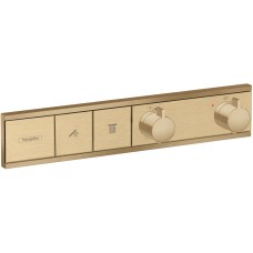 Термостат прихованого монтажу RainSelect на 2 клавіші, Brushed Bronze (15380140)